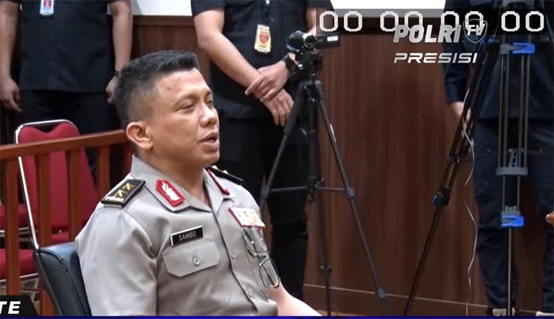 Irjen Ferdy Sambo (FS) saat menjalani sidang kode etik (Foto / Istimewa)