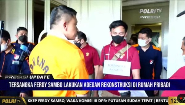 Bharada E memakai peran pengganti saat berhadapan dengan Ferdy Sambo. Medcom.id/Fachri