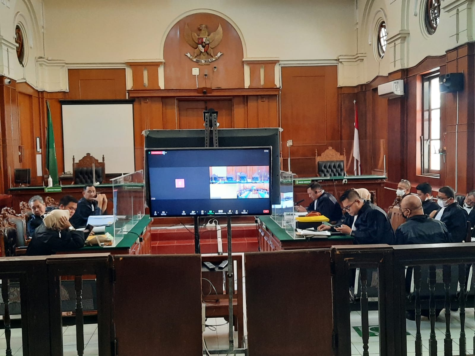 Proses sidang Mas Bechi di Pengadilan Negeri Surabaya (Foto / Istimewa)