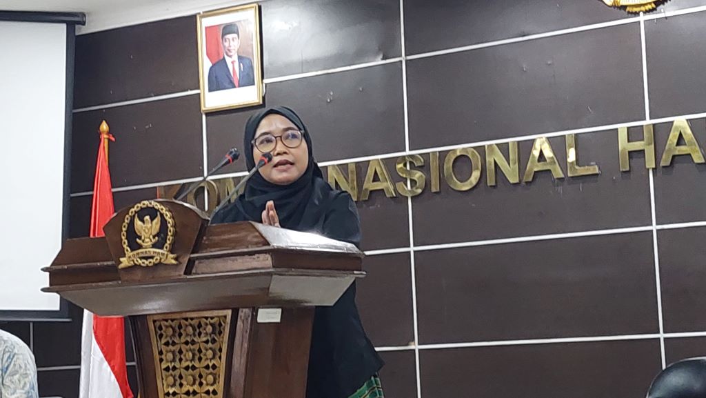 Komisioner Komnas Perempuan Siti Aminah Tardi. Medcom.id/Kautsar Widya Prabowo