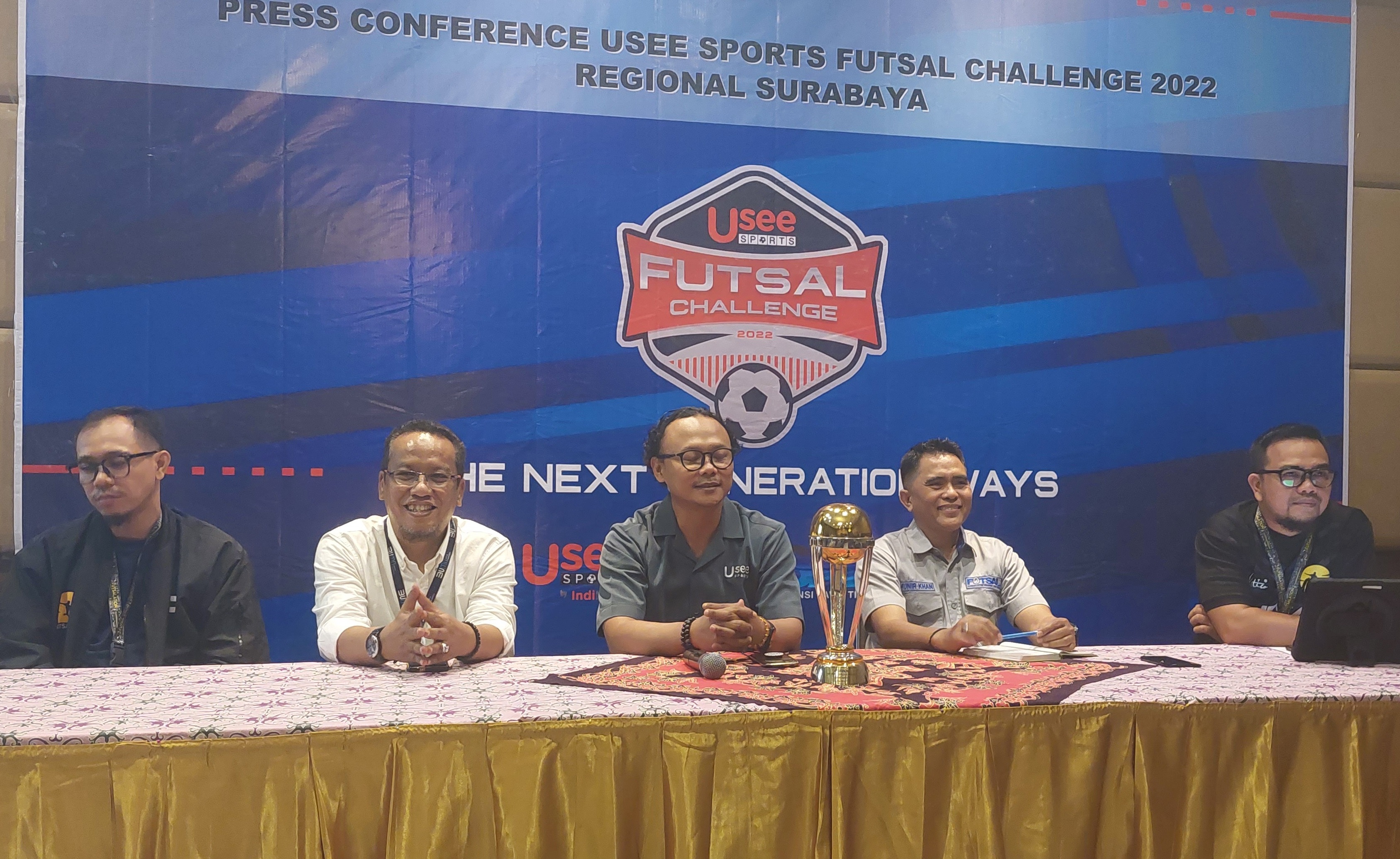 Press Conference Usee Sports Futsal Challenge 2022 di Surabaya/ist