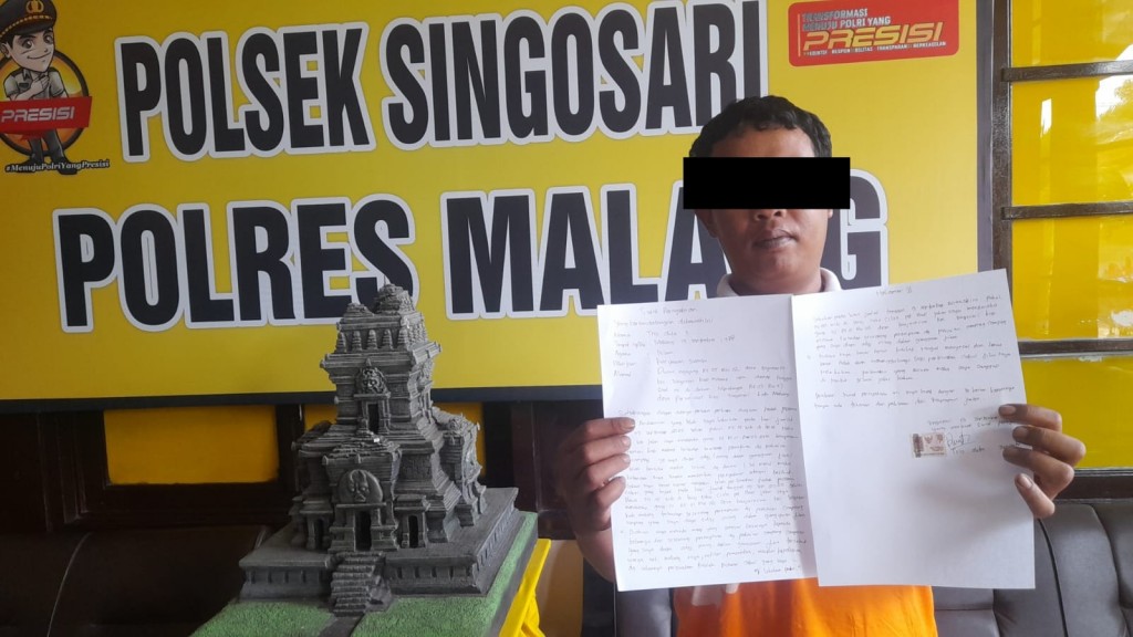 Pelaku berinisial TOS ditangkap Polres Malang/medcom.id