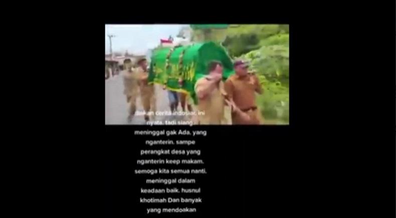 Viral!, Perangkat Desa di Kediri Ramai-ramai Antar Jenazah ke Pemakaman, Warga Kemana?