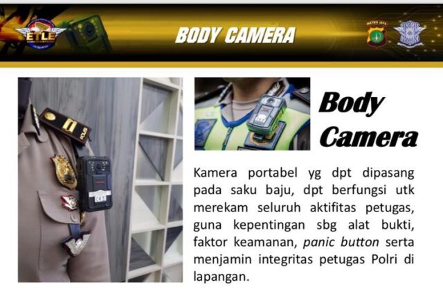 Seragam polantas baru dilengkapi body camera (Foto / Istimewa)
