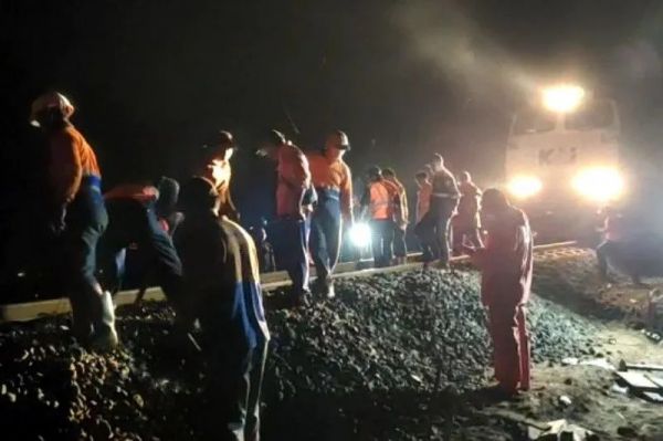 Kecepatan KA yang Melintas di Titik Bekas Amblesan Jalur Kroya-Banjar Mulai Normal