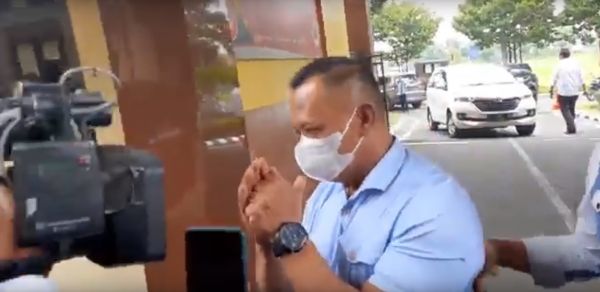 Datangi Polda Jatim, Tersangka Suko Sutrisno Bungkam