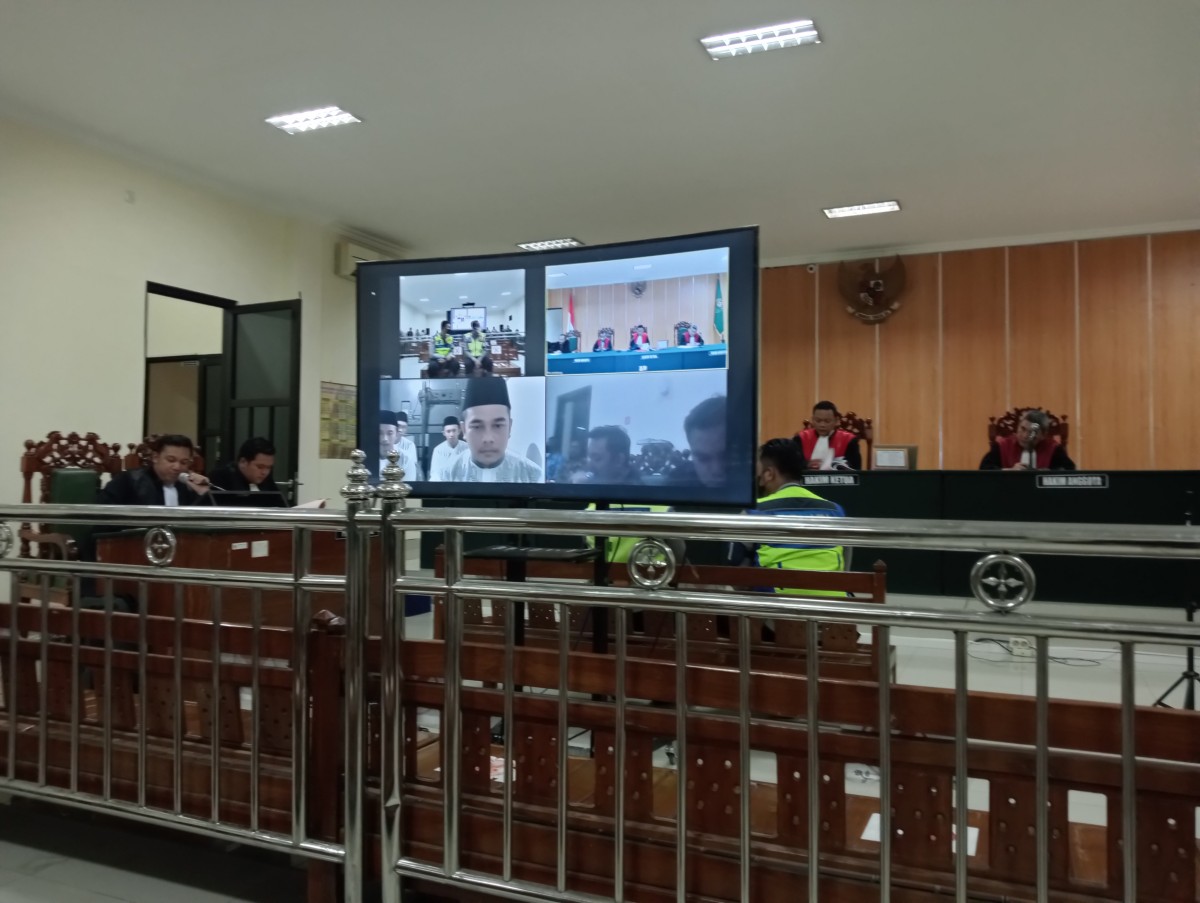 Proses sidang simpatisan Mas Bechi di Pengadilan Negeri Jombang (Foto / Metro TV)
