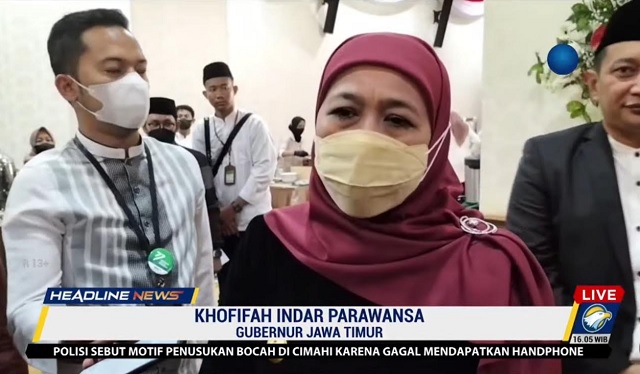 Gubernur Jawa Timur, Khofifah Indar Parawansa/Metro TV