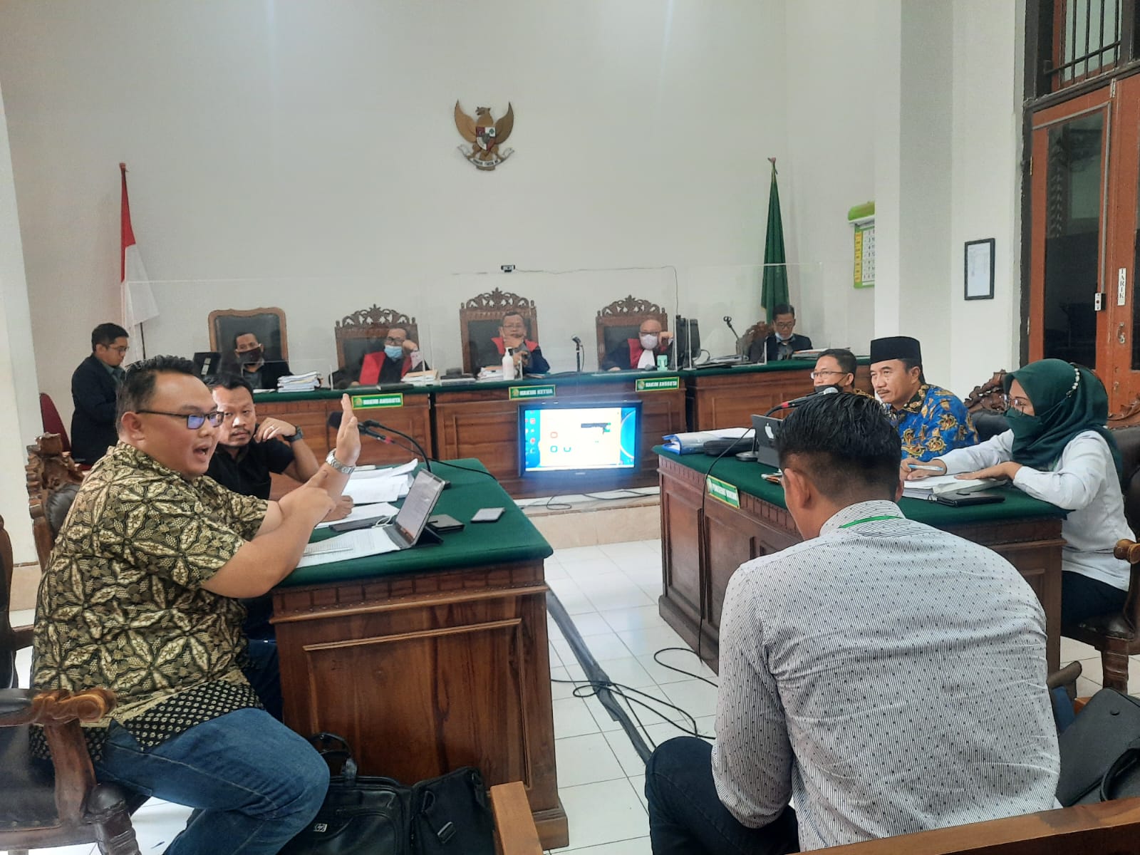 Sidang gugatan perdata PT Meratus Line vs PT Bahana Line (Foto / Istimewa)