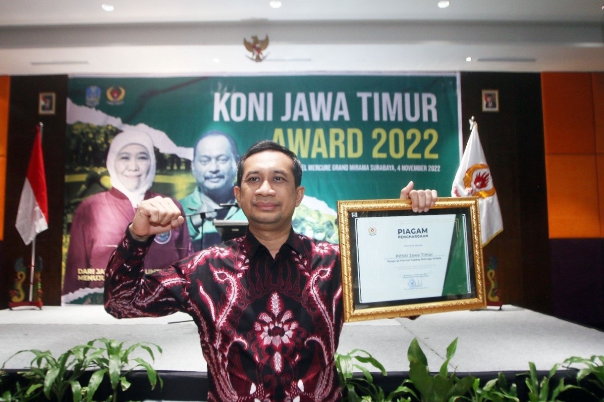 POSSI Jadi Pengprov Terbaik di KONI Jatim Award 2022