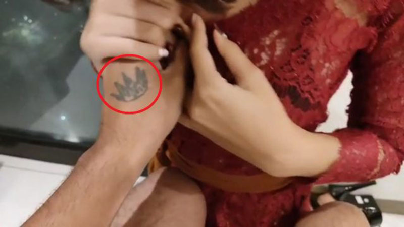 Tatto pemeran video asusila jadi salah satu petunjuk polisi mengungkap identitas pelaku (Foto / Istimewa)
