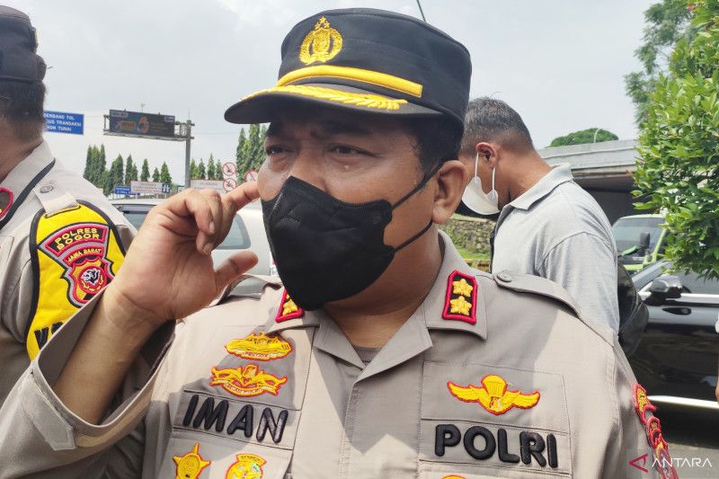 Kapolres Bogor, AKBP Iman Imanuddin di Kabupaten Bogor, Jawa Barat. (ANTARA/M Fikri Setiawan)  Polisi Pastikan Tidak Ada Kasus O