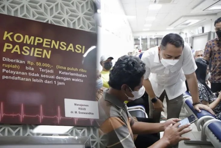 RSUD di Surabaya Siapkan Kompensasi Rp50 ribu Jika ada Keterlambatan Pelayanan