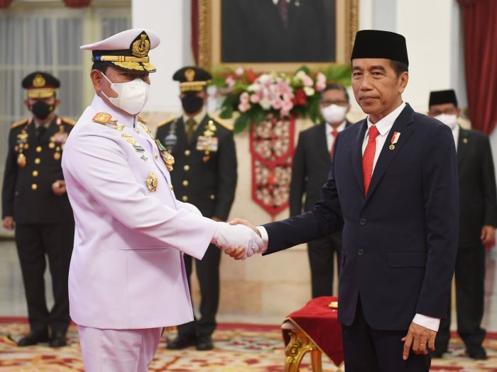 Presiden Joko Widodo usai melantik Yudo Margono sebagai Panglima TNI/antara 