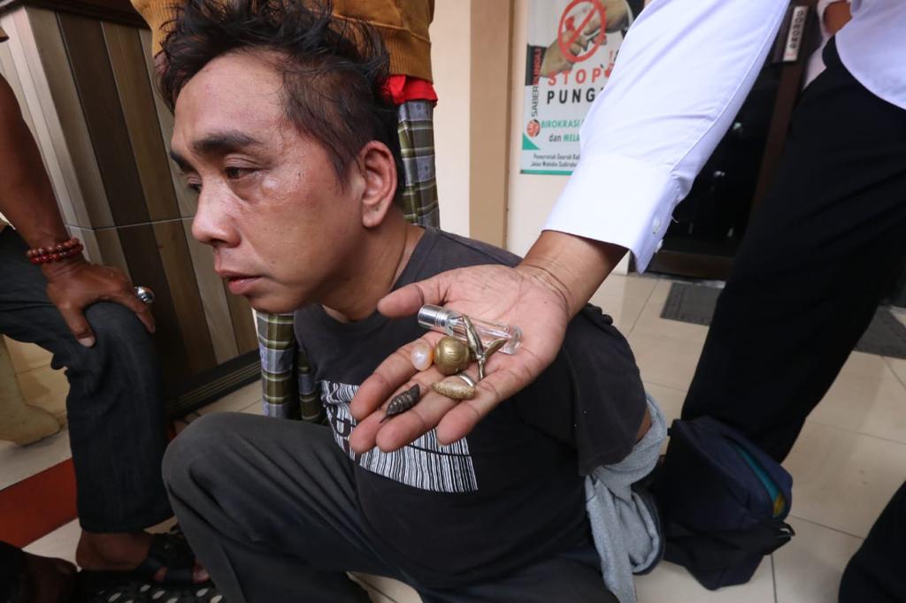 Chandra Dwi Laksono ditangkap usai kedapatan mencuri motor (Foto / Metro TV)