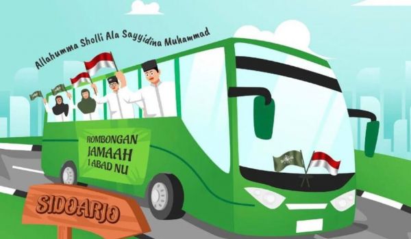 Sat Lantas Kawal Warga Nahdliyin Gresik Menuju 1 Abad NU di Sidoarjo