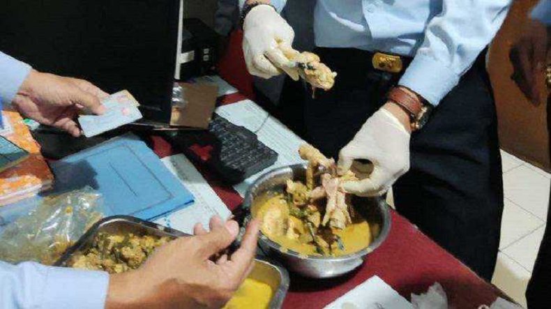 Penyelundupan narkoba di rantang makanan (Foto / Istimewa)