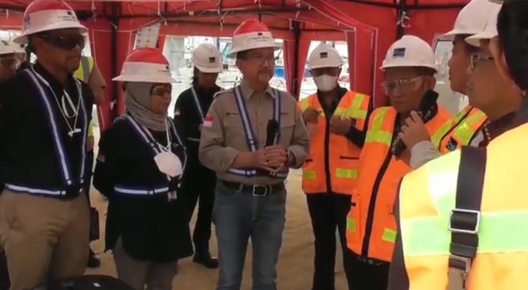  Komisi VI DPR RI mengunjungi Progres proyek smelter Manyar PT Freeport Indonesia (PTFI) di Kawasan Ekonomi Khusus (KEK) Gresik (Foto / Huda/ Metro TV)