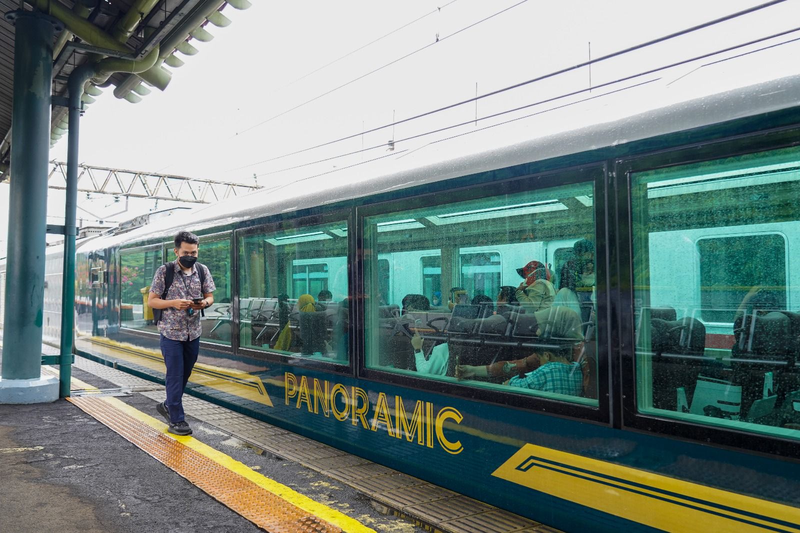 Penumpang kereta saat meningkat saat Hari Nyepi (Foto/ Istimewa)