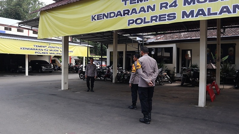 Polres Malang menyiapkan penitipan kendaraan grartis bagi pemudik (Foto / Istimewa)