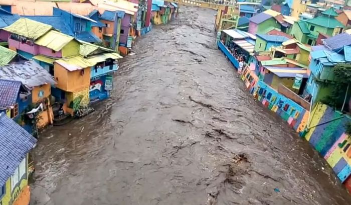 Banjir di Kota Malang beberapa waktu lalu/ist