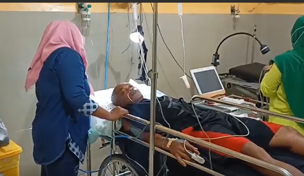 Warsito, menjalani perawatan di rumah sakit/metrotv