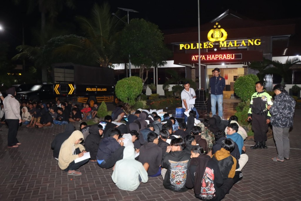 468 Remaja Terjaring Razia Balap Liar di Malang