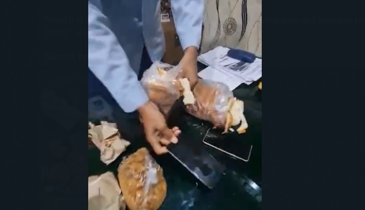 Petuga lapas menggagalkan penyelundupan handphone di dalam roti (Foto / Istimewa)