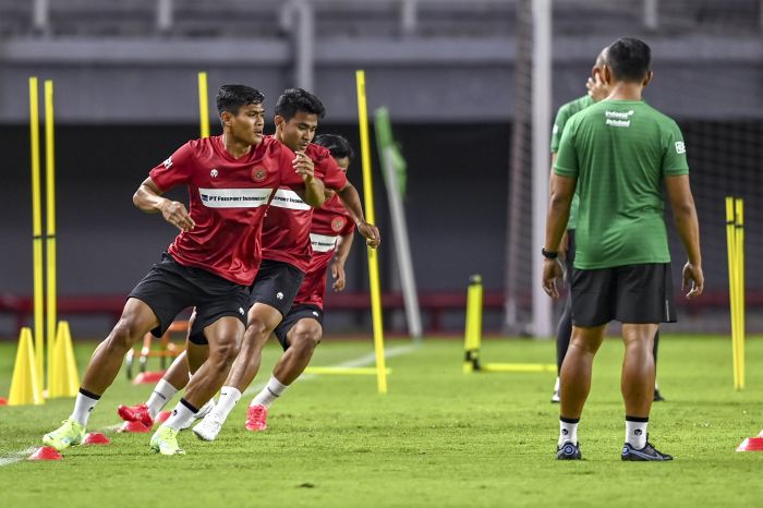 Latihan pemain Timnas Indonesia jelang lawan Argentina/Antara