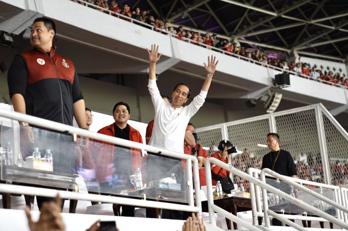 Presiden Jokowi di Stadion GBK/amtara