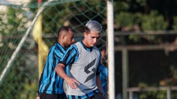 emain Asing Arema FC, Ariel Lucero saat mengikuti pemusatan latihan tim/Arema FC