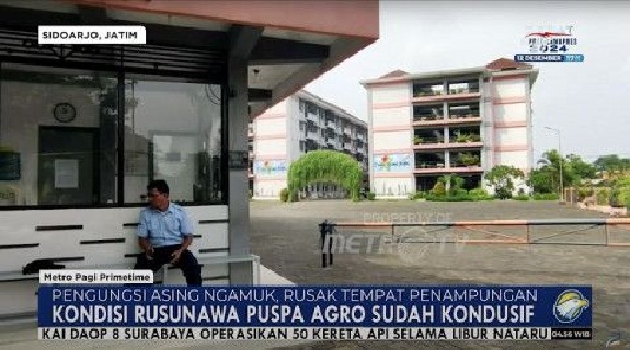 Kemenkumham Evaluasi Pengrusakan yang Dilakukan Pengungsi Asing di Sidoarjo