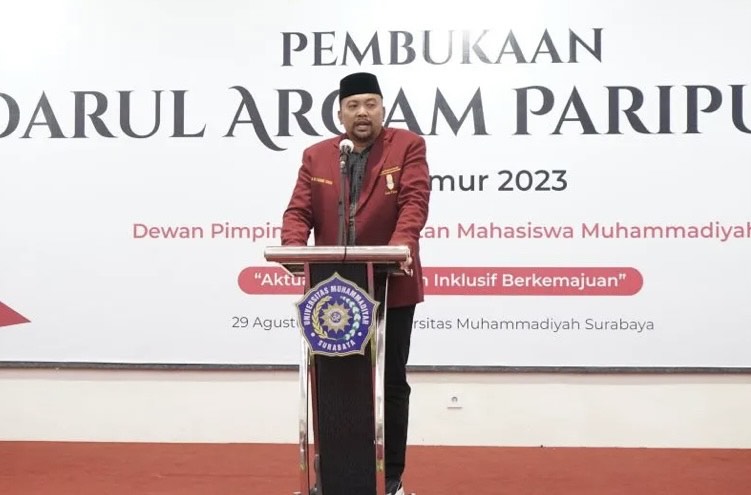Ketua Dewan Pimpinan Daerah Ikatan Mahasiswa Muhammadiyah (DPD IMM) Jawa Timur Firdaus Suudi. ANTARA/HO-DPD IMM Jatim