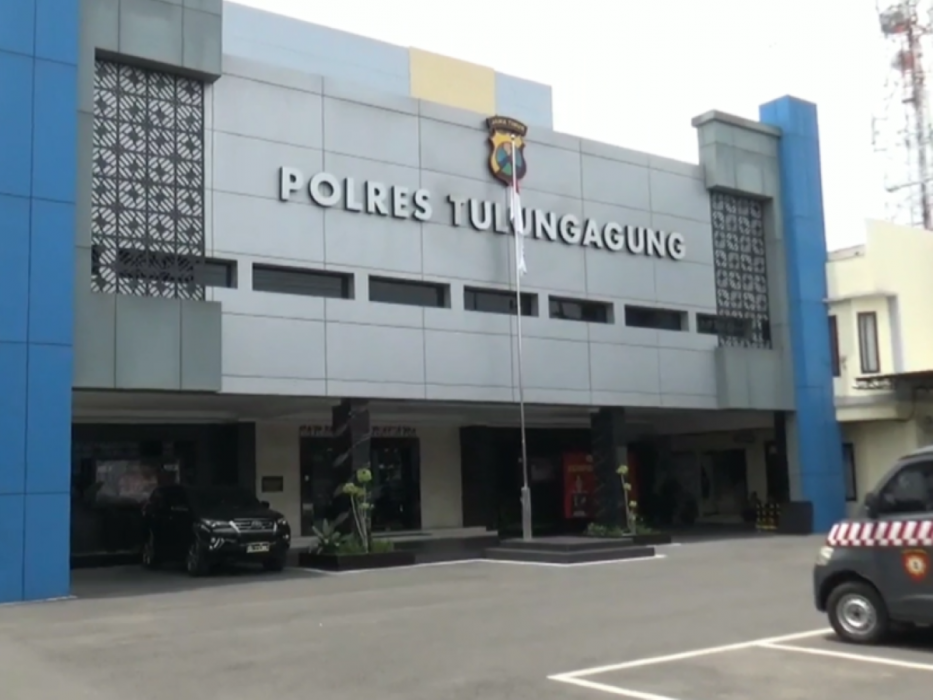 Kantor Polres Tulungagung.(Metro TV/Dwi Wianto).