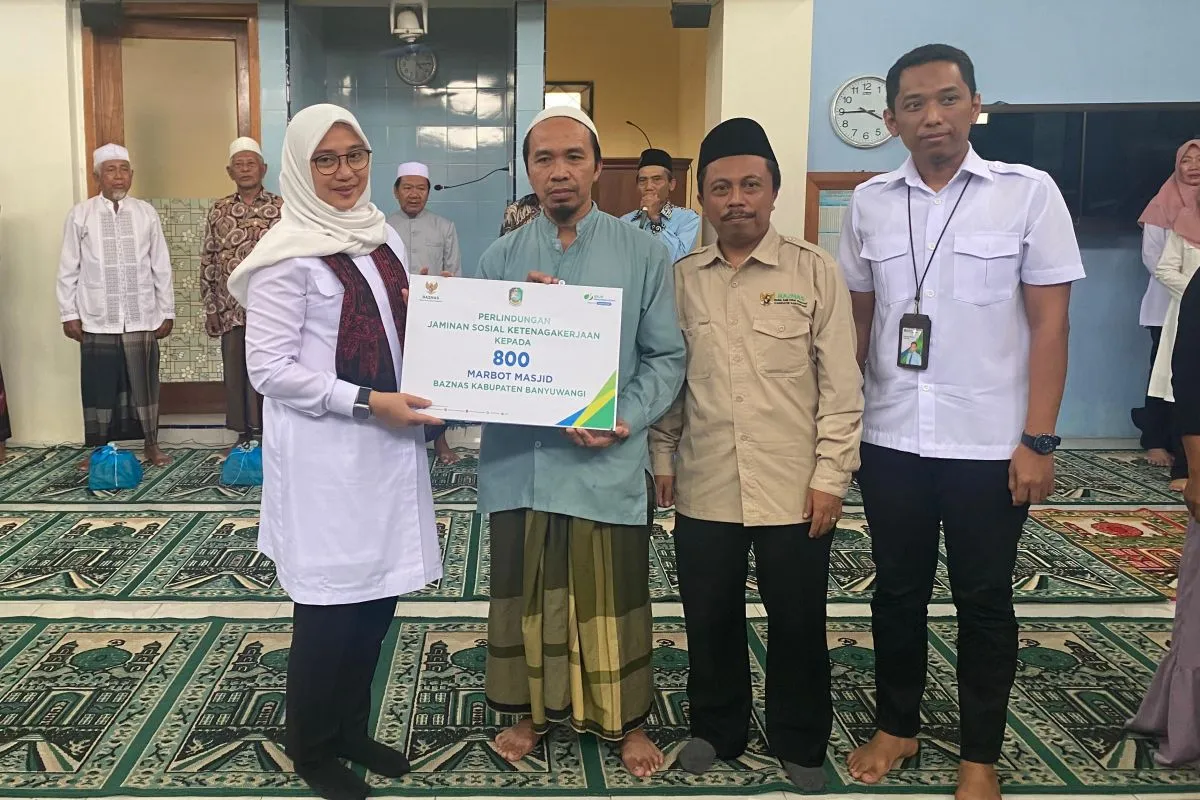 Ratusan Marbot di Banyuwangi Dapat Perlindungan Jaminan Sosial