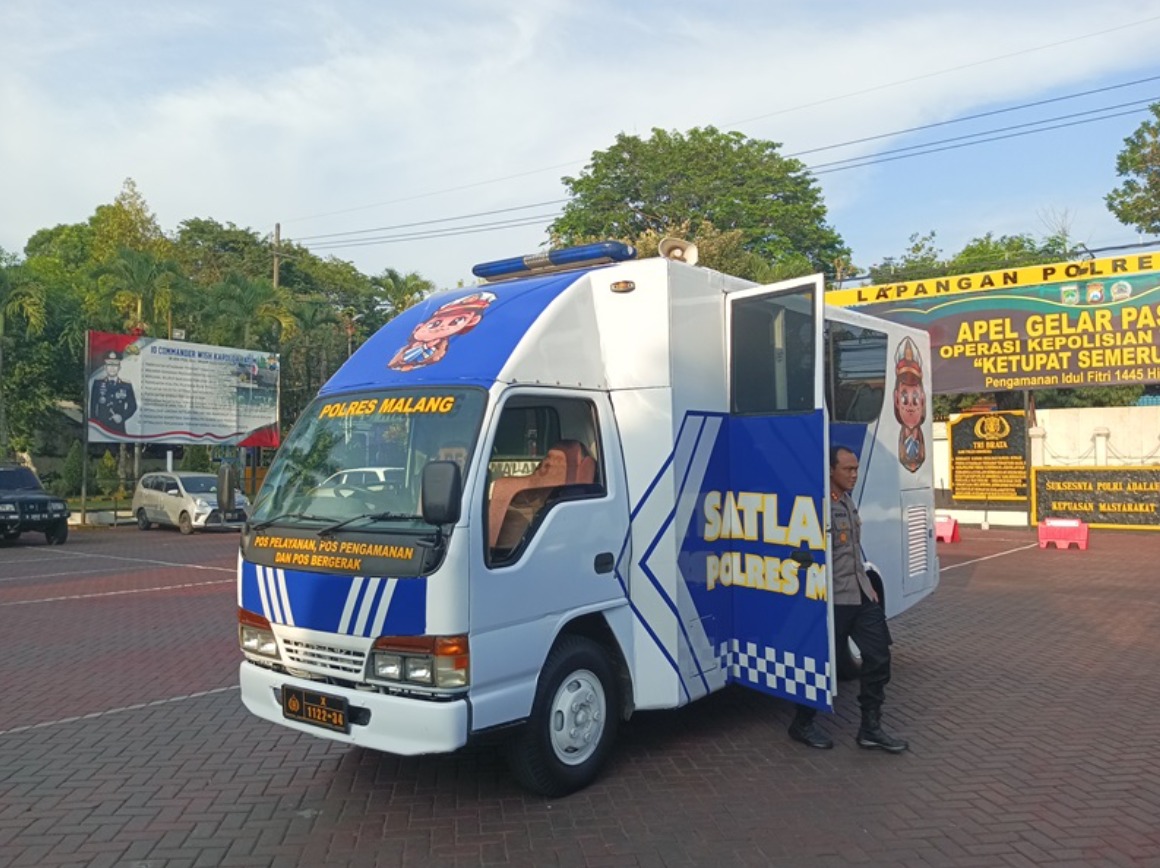 Pos Polisi Bergerak, Cara Polres Malang Urai Kemacetan saat Mudik