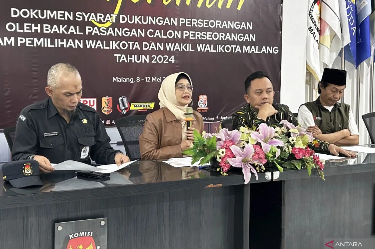 Dua Bapaslon Perseorangan Serahkan Dukungan Minimal ke KPU Kota Malang