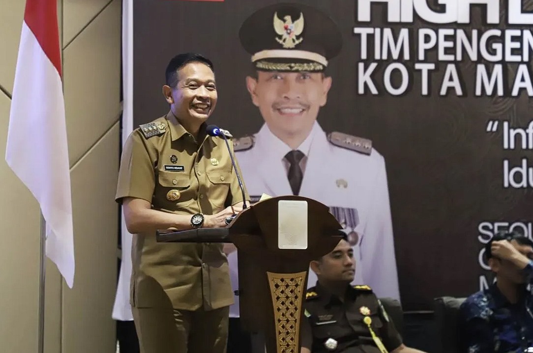 Penjabat (Pj) Wali Kota Malang Wahyu Hidayat pada saat memberikan pengarahan dalam High Level Meeting TPID Kota Malang, di Kota Malang, Jawa Timur, Selasa (11/6/2024). ANTARA/HO-Prokopim Setda Kota Malang.