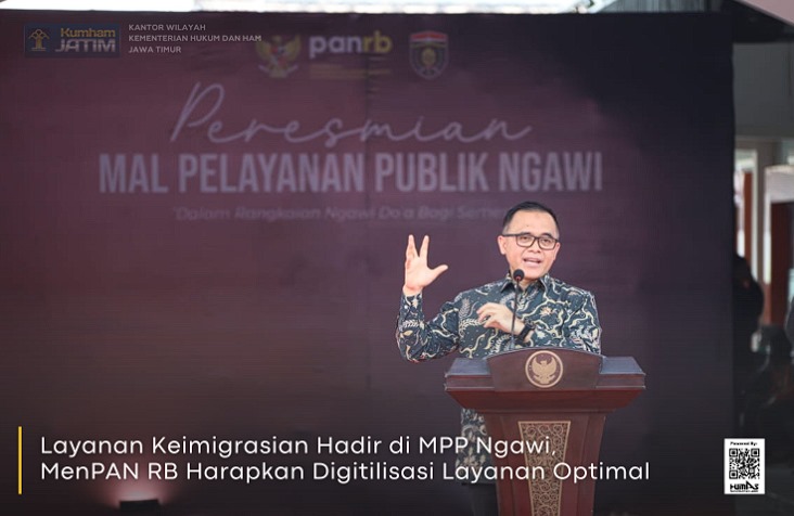 Keimigrasian Hadir di MPP Ngawi, MenPAN RB Harapkan Digitalisasi Layanan Optimal