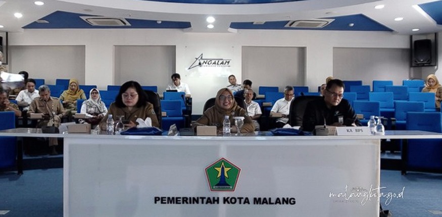 Rapat Koordinasi Tim Pengendalian Inflasi Daerah (Rakor TPID) Nasional secara daring di NCC Balaikota Malang.Malangkota.go.id 