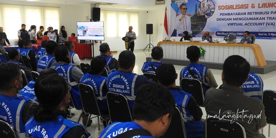 Sosialisasi dan launching pembayaran retrebusi parkir.Malangkota.go.id 